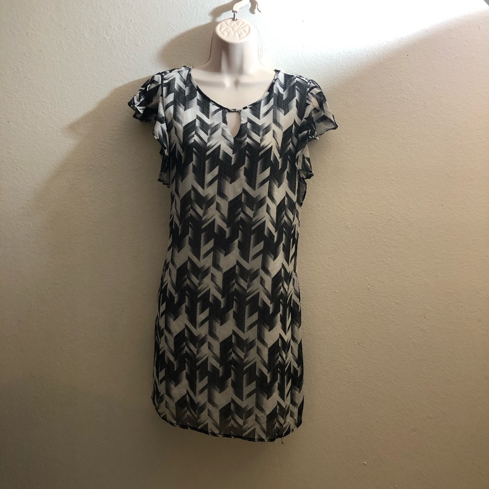 Black and white dress
